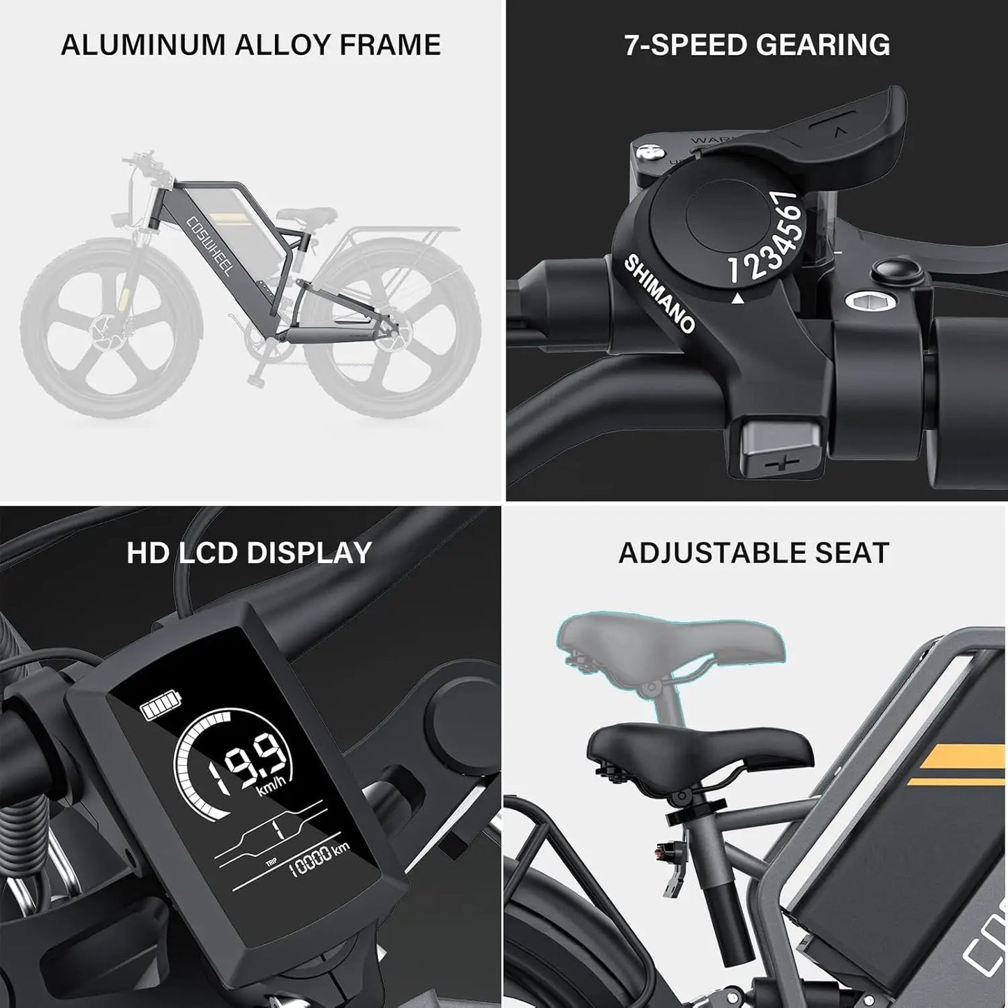 COSWHEEL 26Inch Electric Bike