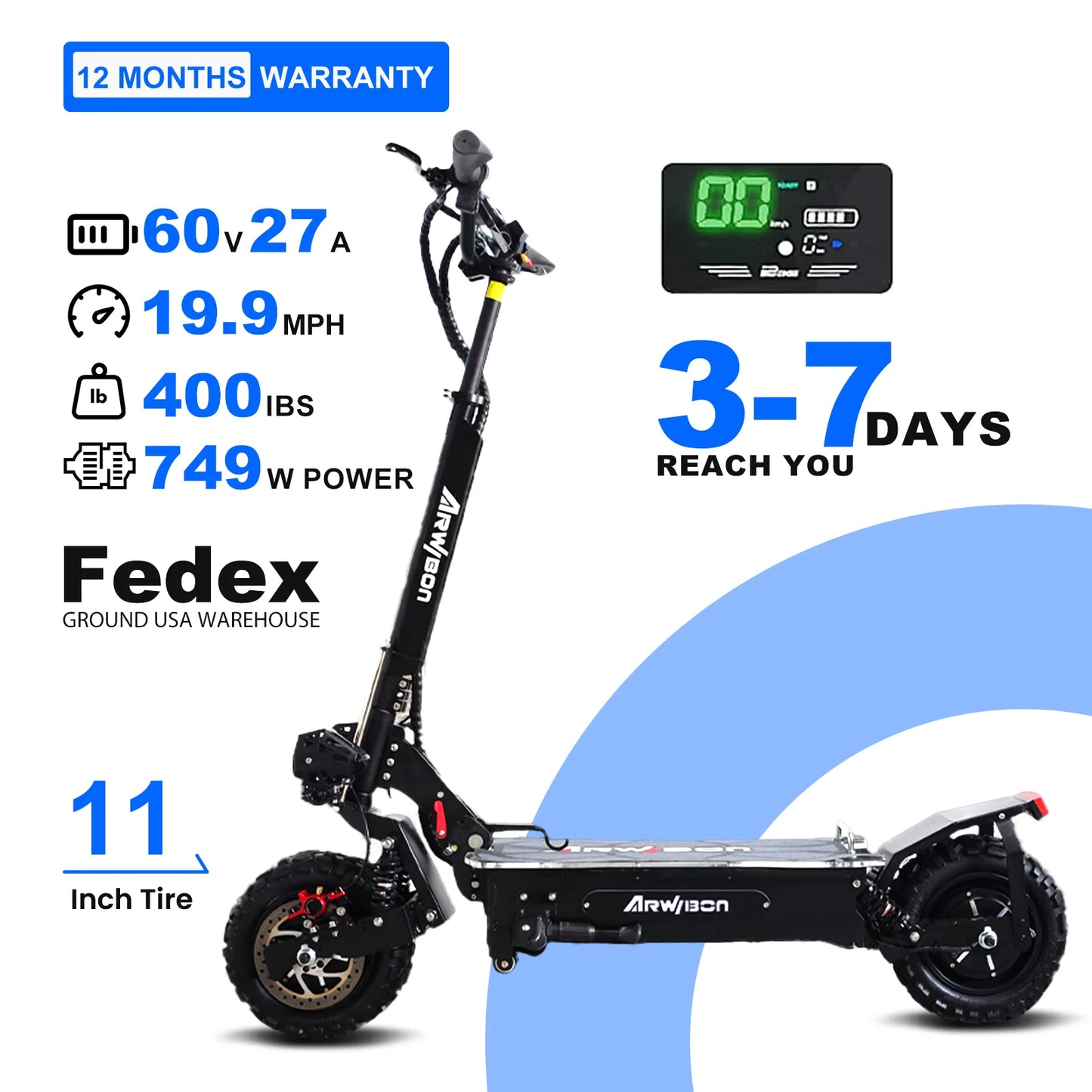 2800w Dual Motor Electric Scooter, 40MPH 11 "Vacuum Off Road Wheel Belt Double Shock Absorbed Folding Adult Off Road Scoote