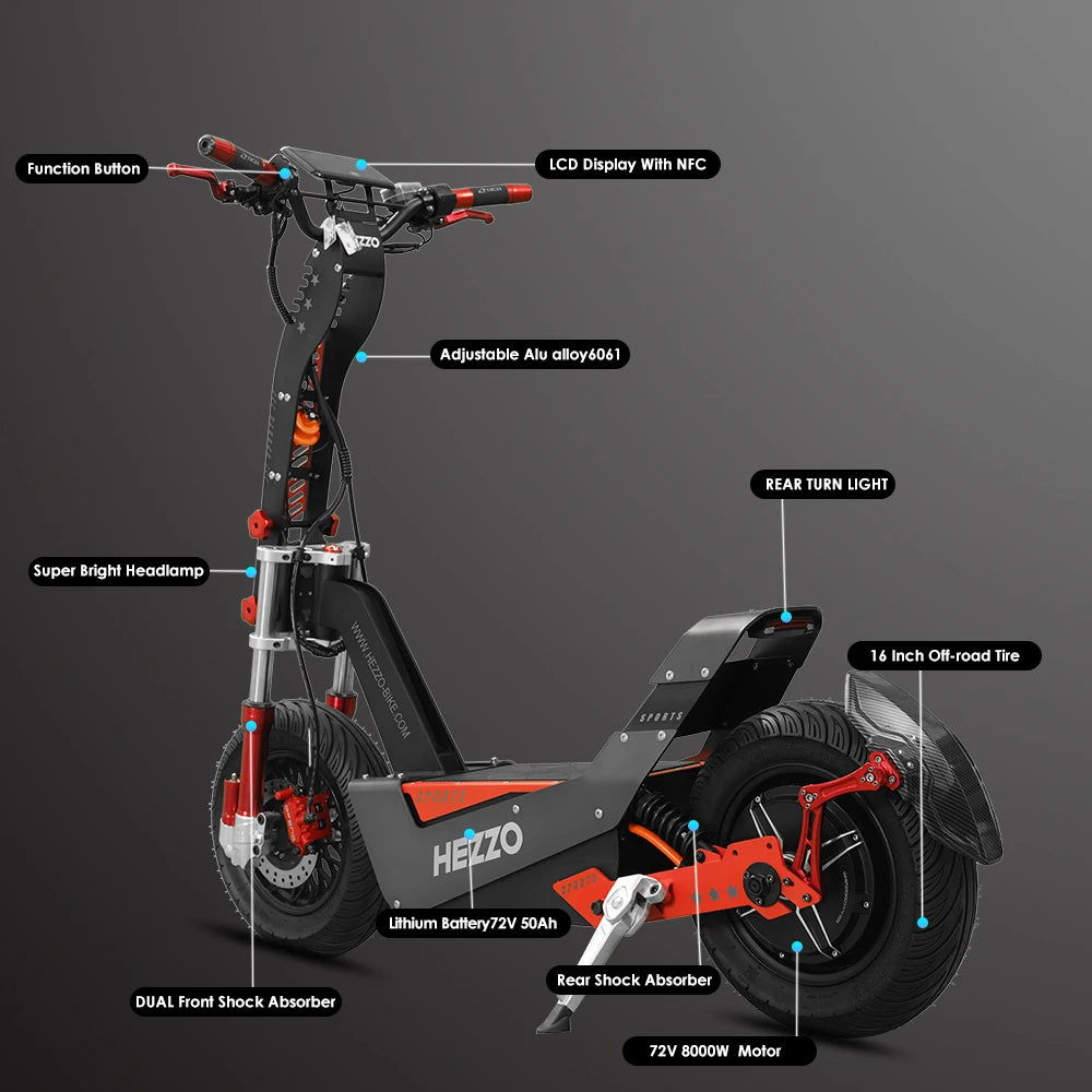 HEZZO-F8 Electric Scooter