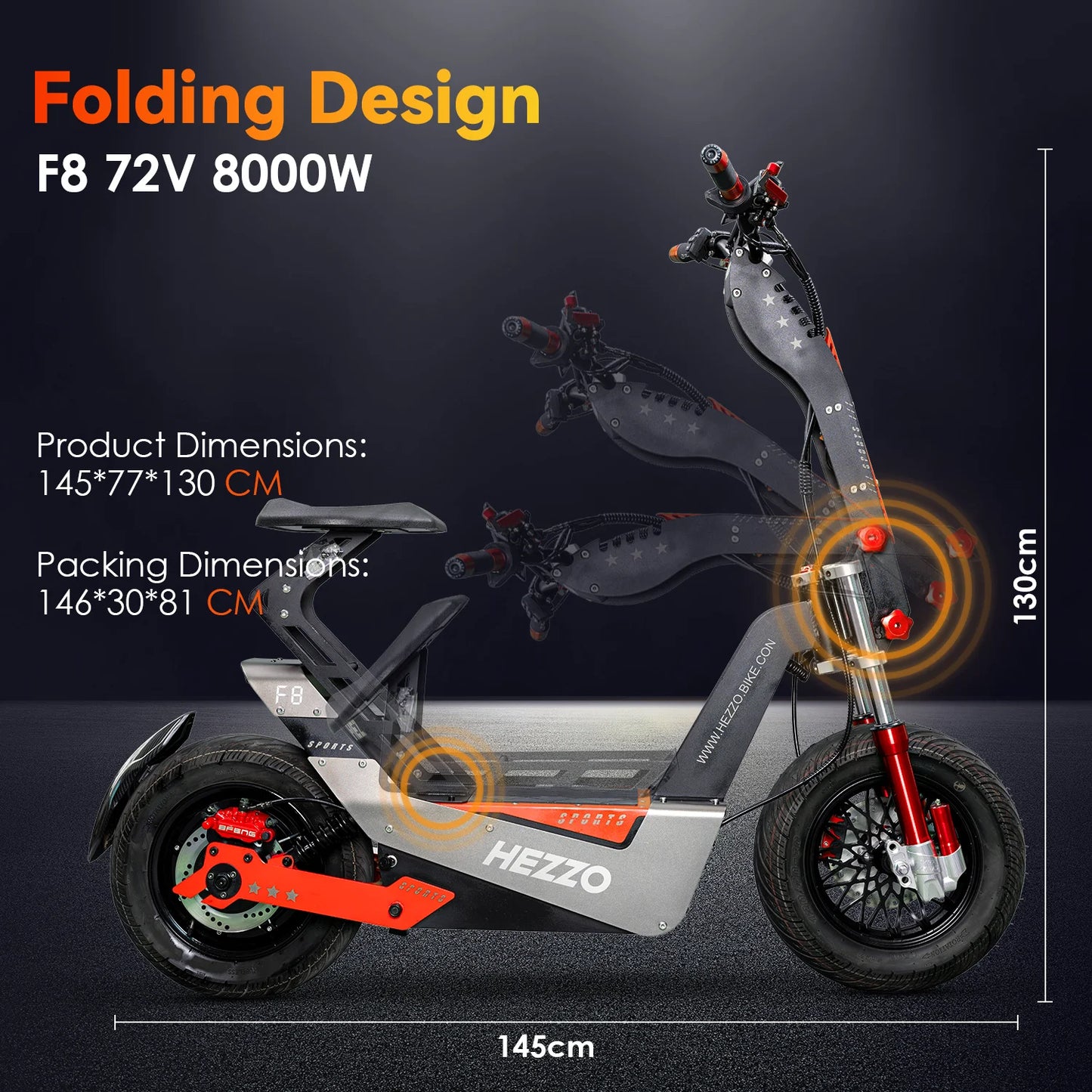 HEZZO-F8 Electric Scooter