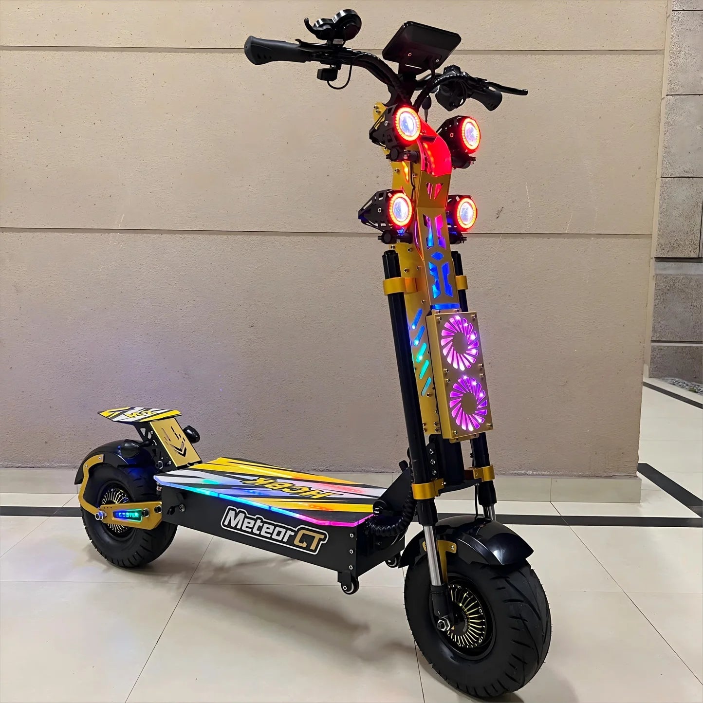 15000 Watts GT-M8 Off Road Adult Electric Scooter 72V50AH Battery 160km Dual Motor E-Scooter