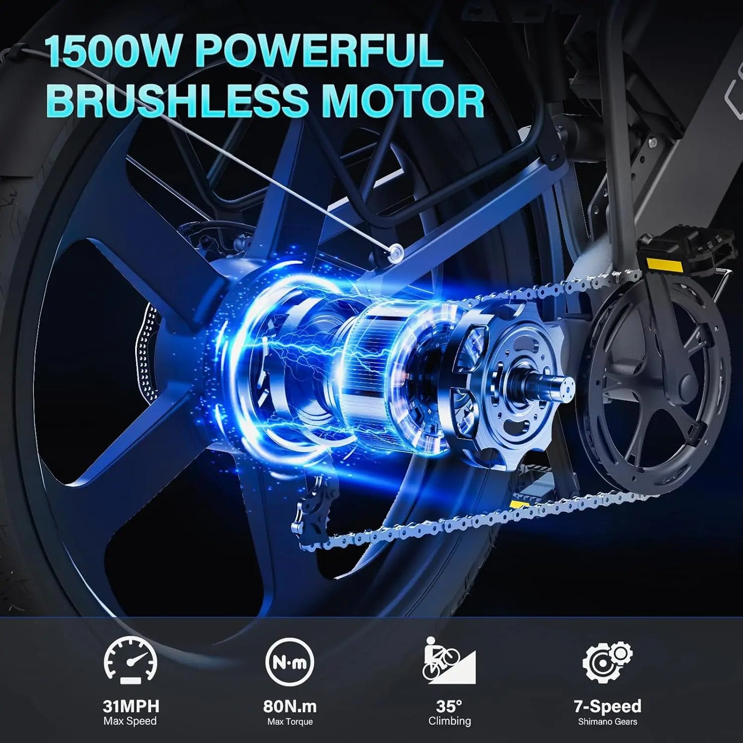 COSWHEEL 26Inch Electric Bike