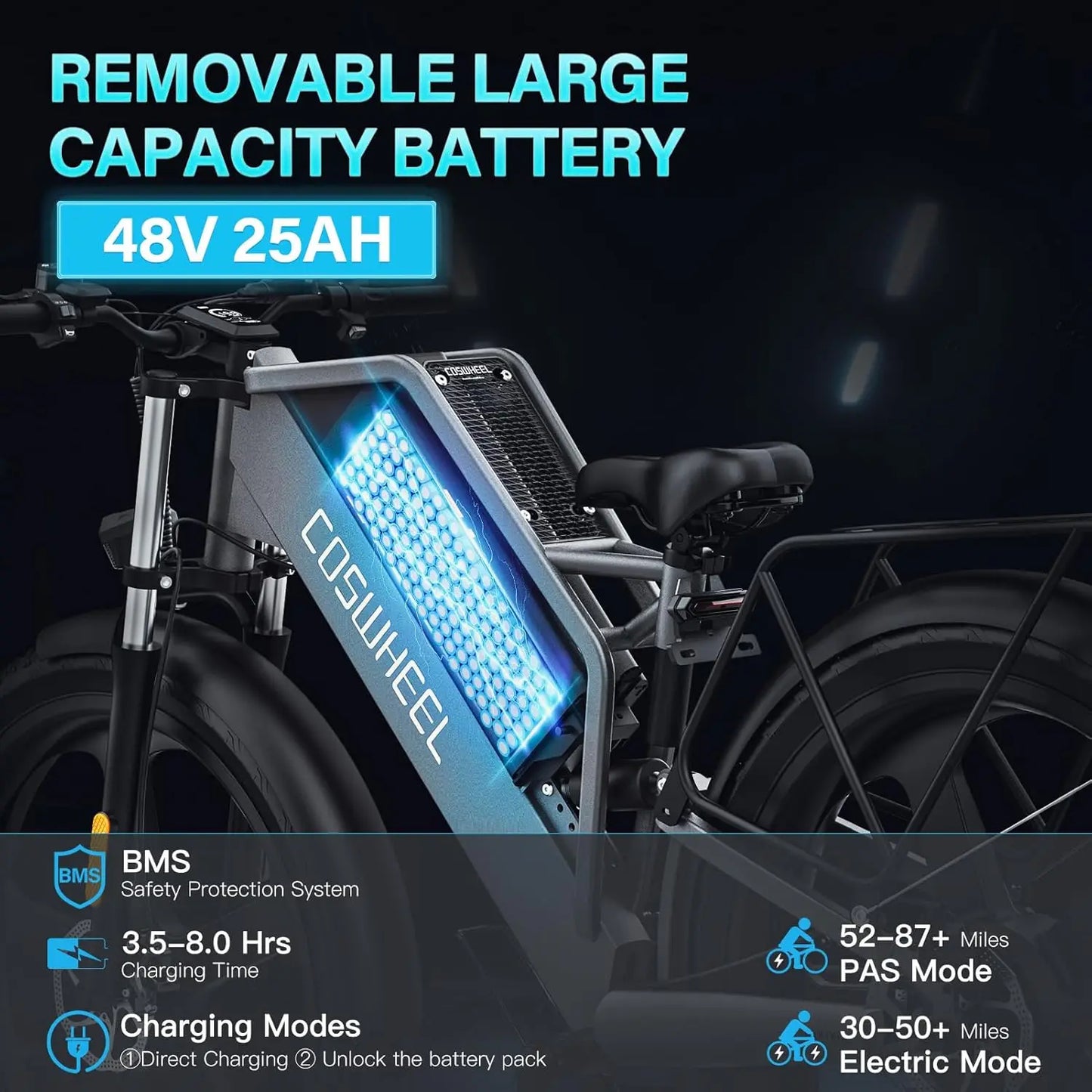 COSWHEEL 26Inch Electric Bike