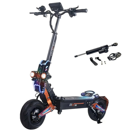 Obarter-D5 Electric Scooter with Removable Battery, On-road E-scooters, 12 "Fat Tire, 5000W
