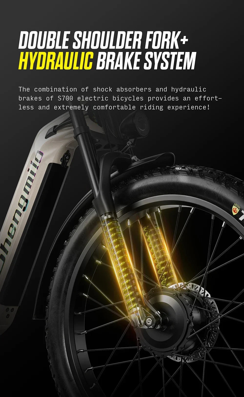 Shengmilo S700 Electric Bicycle 2000W Dual motor 48V 18AH lithium battery 26 Inch Electric Bike adult Mountain off-road e-bike
