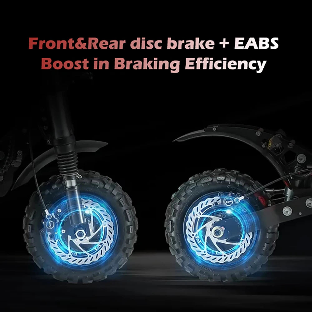 [Multi-model] 1200W-6000W Adult Electric Scooter up to 85km/h Fast E scooter with Seat Dual Drive Foldable 10/11" Tubeless Tires