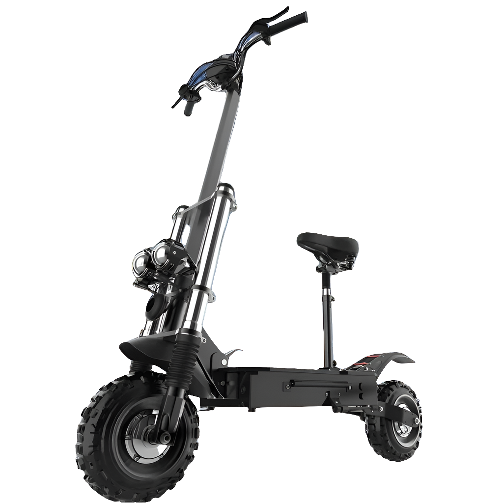 48-72V Electric Scooter for Adults 90KM/H 10-11''Tubeless Off Road Tire Hydraulic / SpringSuspension Foldable Escooter with Seat